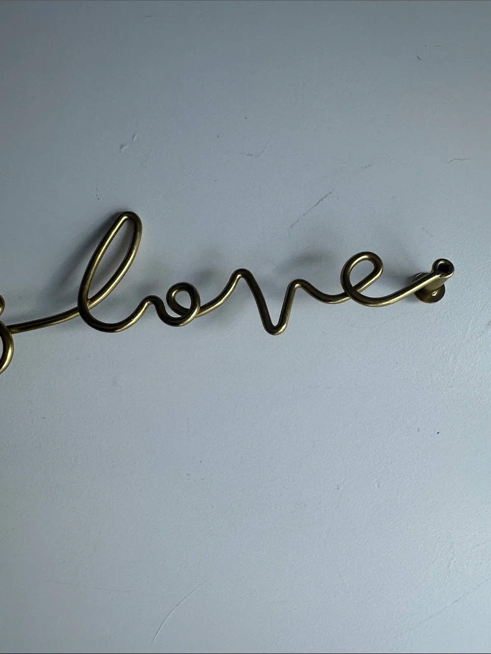 Love is Love Brass Script Wall Sign